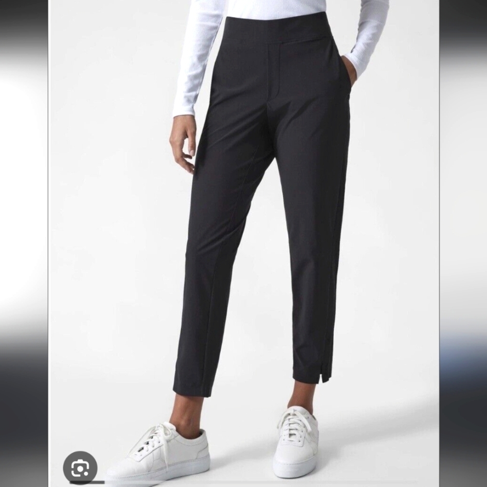 Altheta Black Brooklyn Ankle Pants Plus 18 Workout Walking Athleisure Slimming